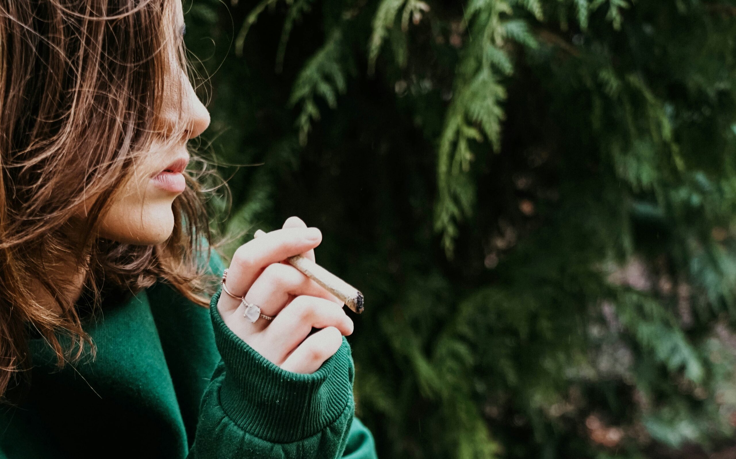 woman smoking